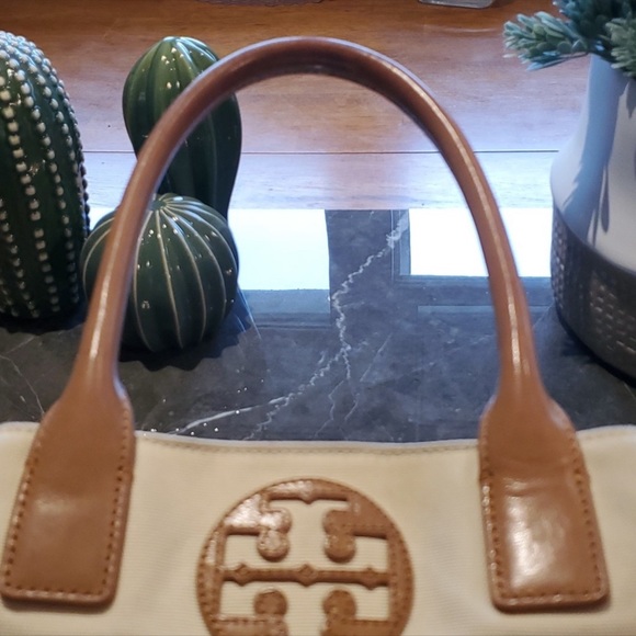 Tory Burch Canvas & Leather Tote - Picture 5 of 11